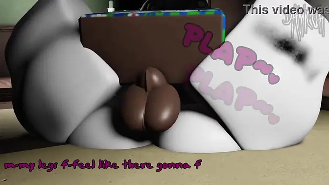 Goth girl's pussy gets stuffed by a massive black cock in 3D Roblox game
