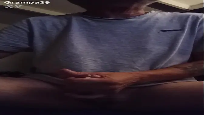 Grampa's slim body gets worked up by his amateur granddaughter