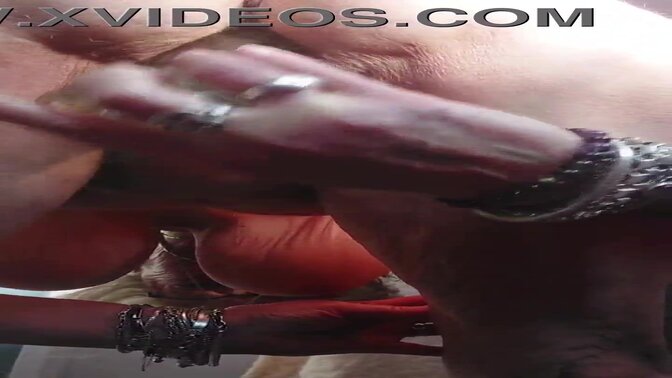 Grandma uses hairy pussy toy for some naughty fun