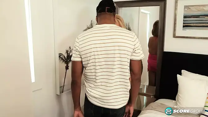 Granny takes huge black cock