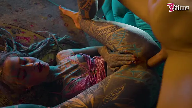 Guard catches a tattooed girl in the act and she faces off in heated BWC