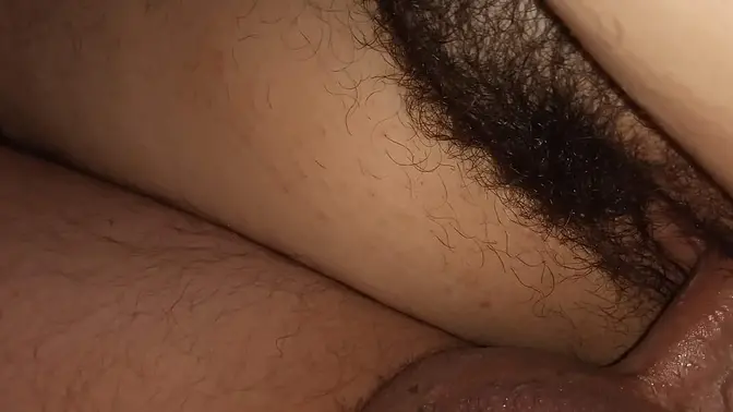 Hairy pussy friend rides cock during wild carnival weekend