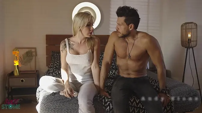 Haunted Blonde Wife Sucks Cock and Squirts