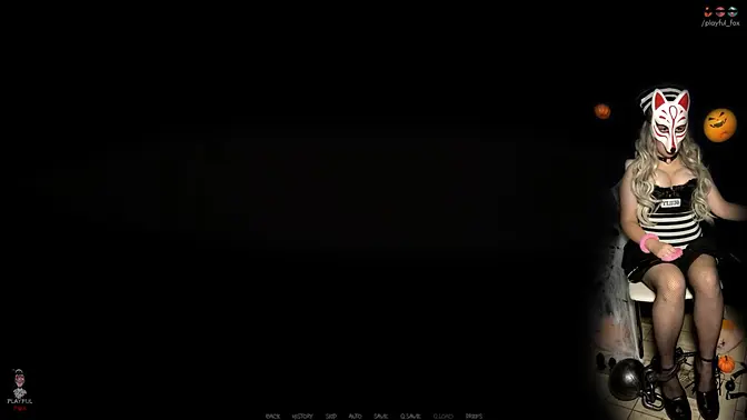 Haunted by Nathalie - Milf cosplayer in spooky cartoon playthrough