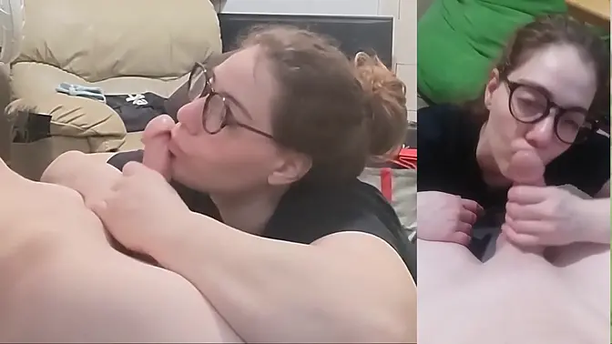 Heather Kane Sucks Off a Lucky Student!