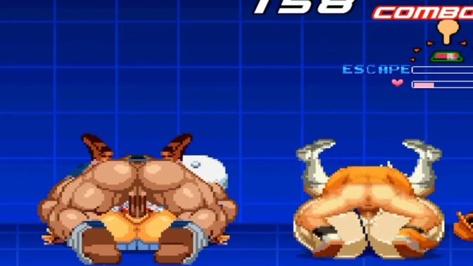 Hentai game action with Athena and Chun Li