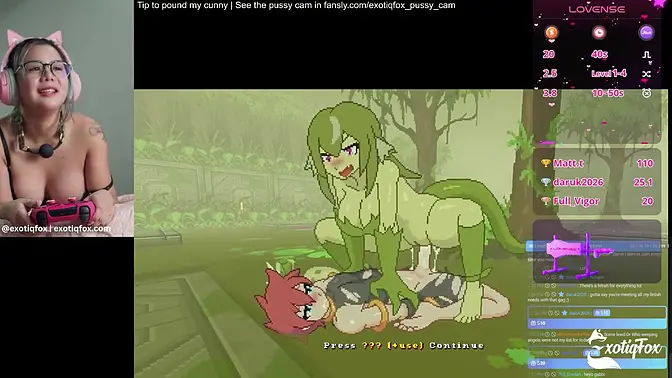 Hentai Game Makes Me So Wet I Can't Stop Fingering Myself LIVE!