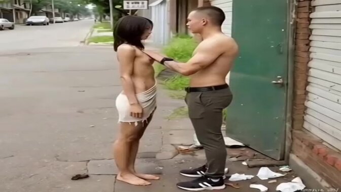 Homeless skinny Thai teen offers special favors for shelter