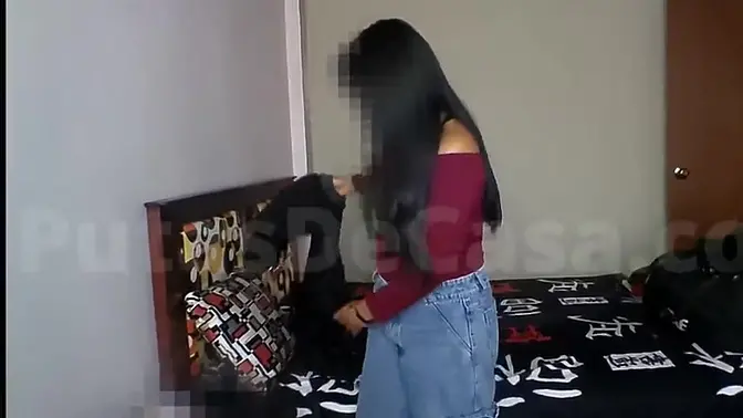 Horny Latina Takes a Creampie