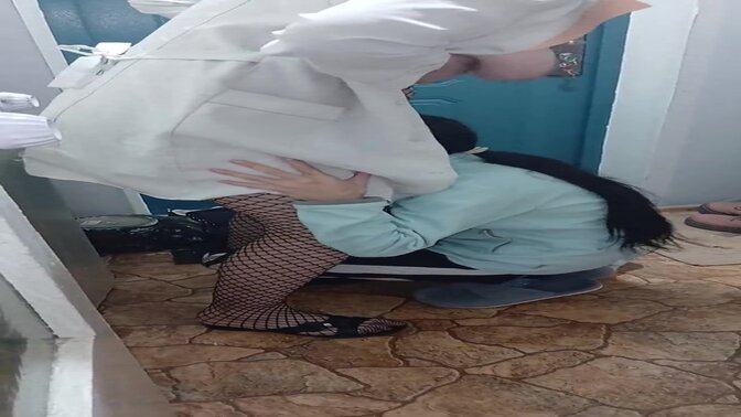 Horny nurse and innocent student share steamy secret hookup