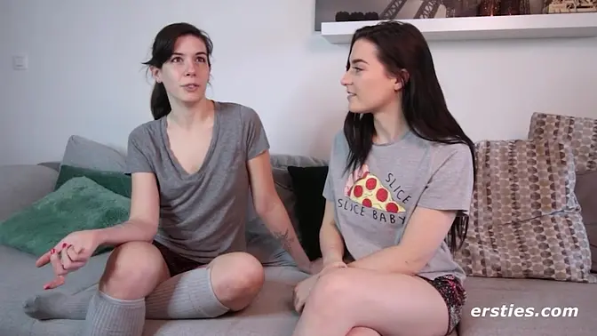 Horny Slut - Ersties - Domino and Missy Enjoy Making Their First Lesbian Sex