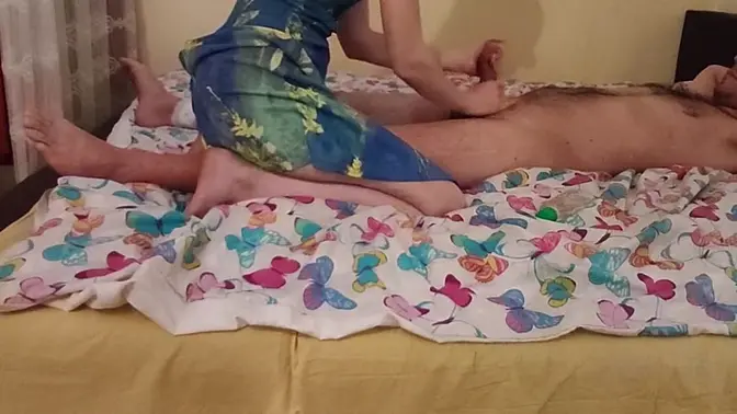 Horny Slut Gets Dick Massage from Teacher