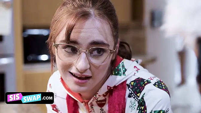 Horny stepbrothers surprise their 18-year-old stepsisters with their big American cocks