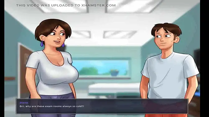 Hospital encounter: Shy stepson and scened cougar MILF