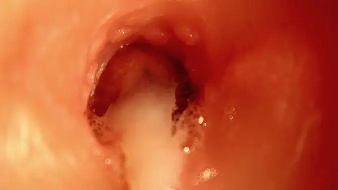 Hot amateur sucks huge cock, takes it deep in her ass, and cums hard