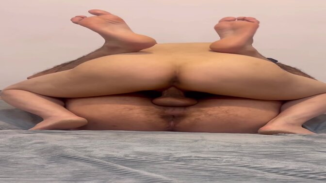 Hot and rough homemade cowgirl ride