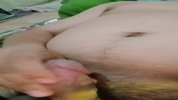 Hot Asian dad strips and wanks big cock