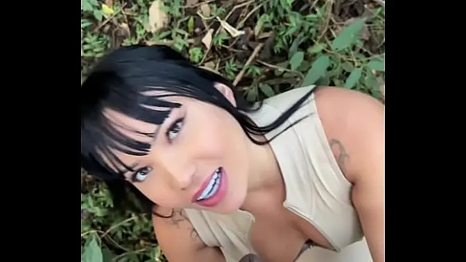 Hot Asian Girl Fucked by Rio Cop in Woods