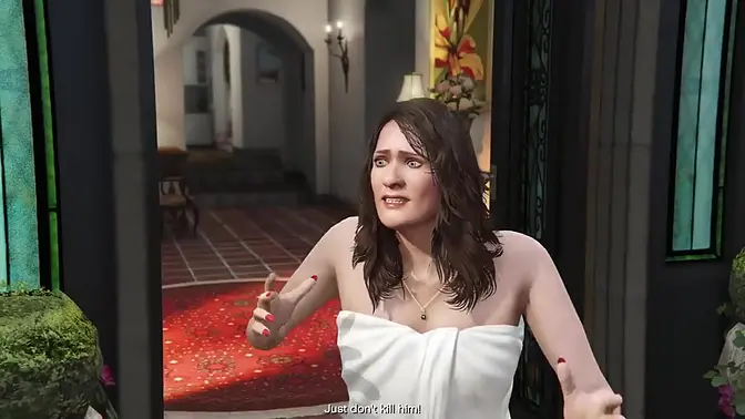 Hot blonde Amanda gets fucked in bed