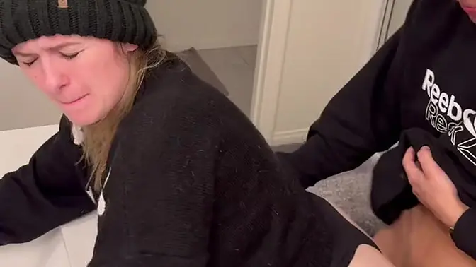 Hot blonde milf and teen babe fuck while boyfriend is at work