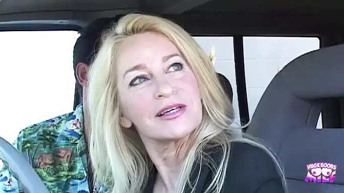 Hot blonde MILF rides cowgirl on job with coworker