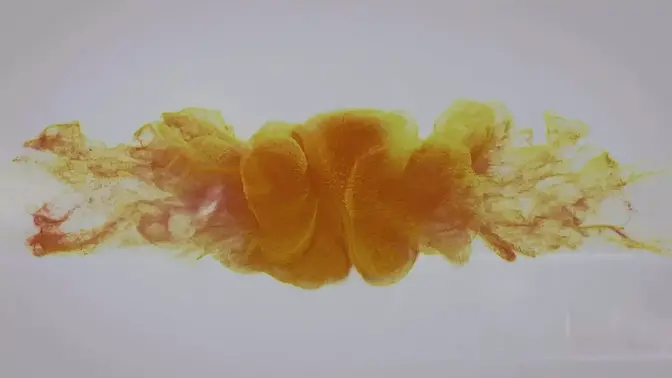 Hot brunette gets golden showered and dives into the glistening piss