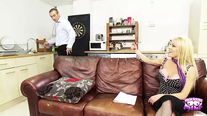 Hot guy with biggest cock destroys her juicy pussy