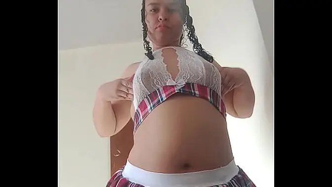 Hot Latina in sexy lingerie teases and rides cock