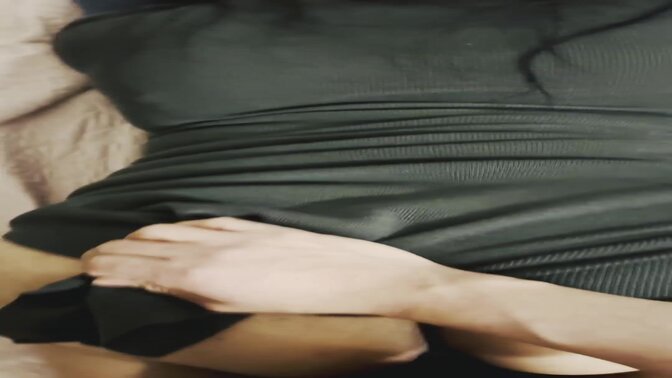 Hot Latina wife in miniskirt gets fucked hard