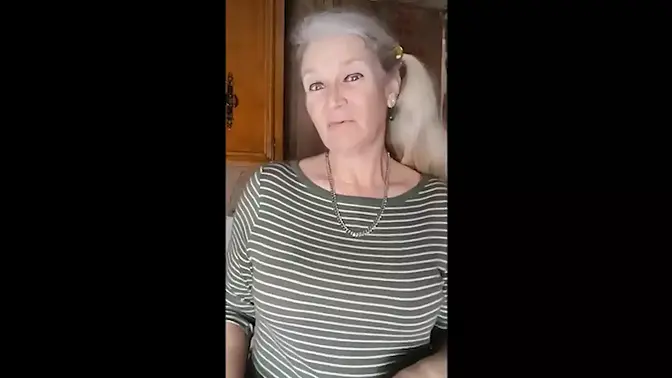 Hot mature woman fucks giant zucchini until she cums