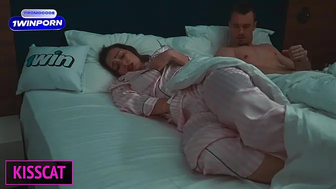 Hot MILF gets a rough fuck in her step son's bed