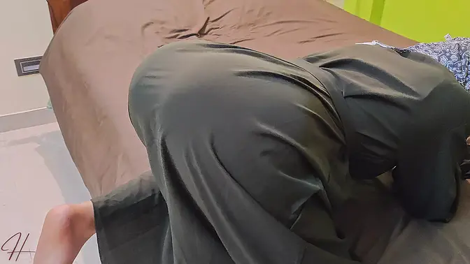 Hot MILF gets her beautiful Asian ass fucked hard in doggy style