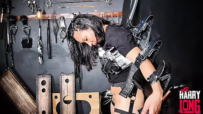 Hot MILF trains as a slut for her husband