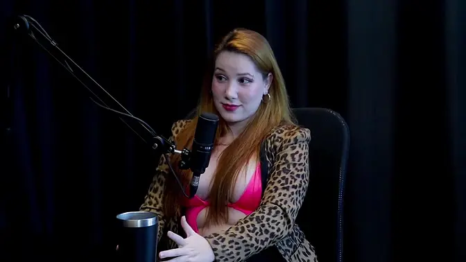 Hot redhead Natasha Fiore gets dominated in public