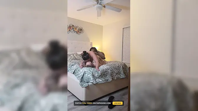 Hot roommate joins BBC threeway with Kween Bunny B and Mr  Majic