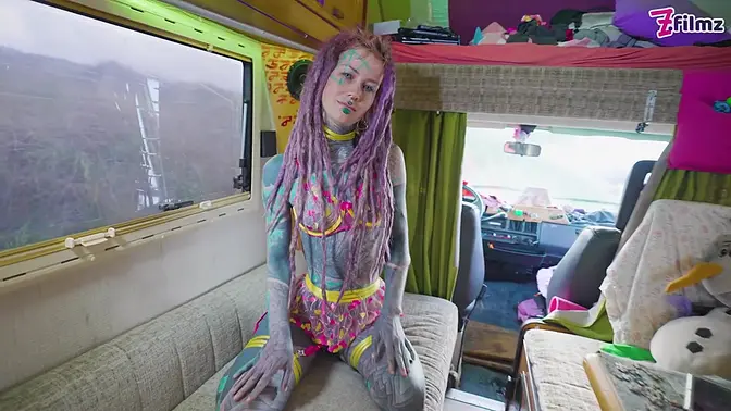 Hot tattoo girl gets rough anal fucked and facialed POV