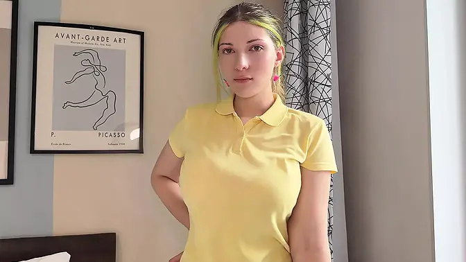 Hot teen pizza delivery girl gets fucked hard