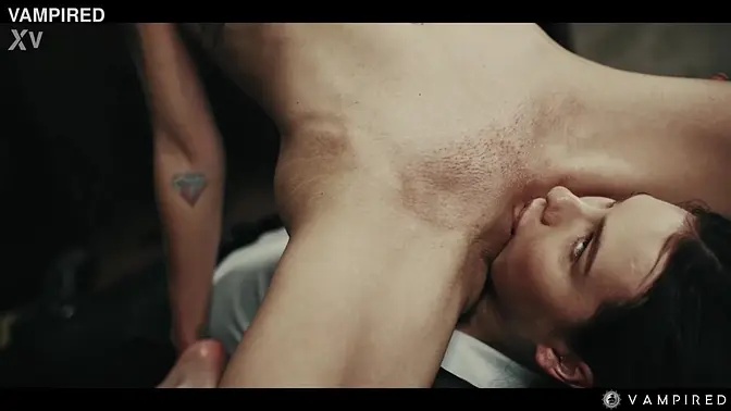 Hot vampire girls engage in horny lesbian sex