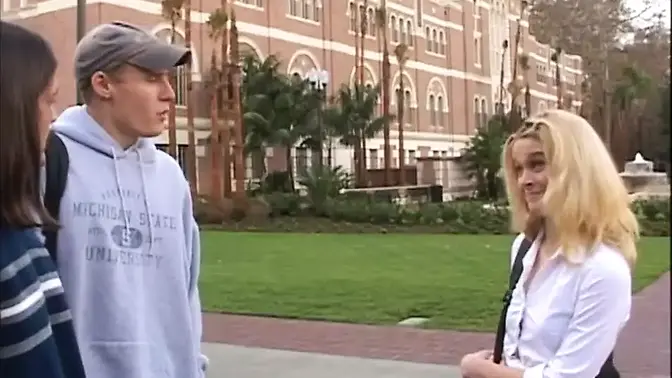 Hottest real American college babe gets hard fucked