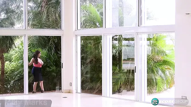 Hottest view of beautiful girl's peaks