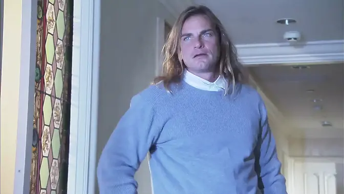 Housewife pinned on wall, gets rough doggystyle fucked