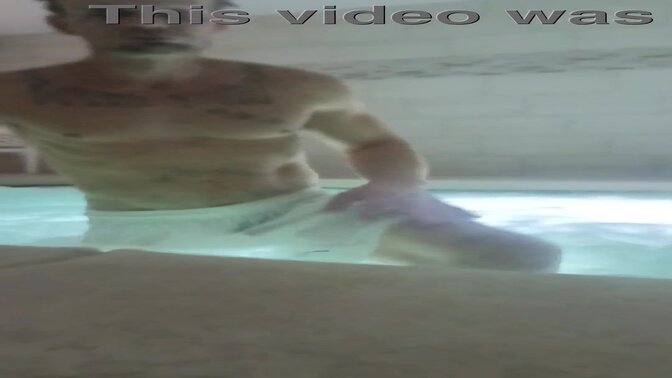 Hunky tattooed stud gets a wet public ass fuck