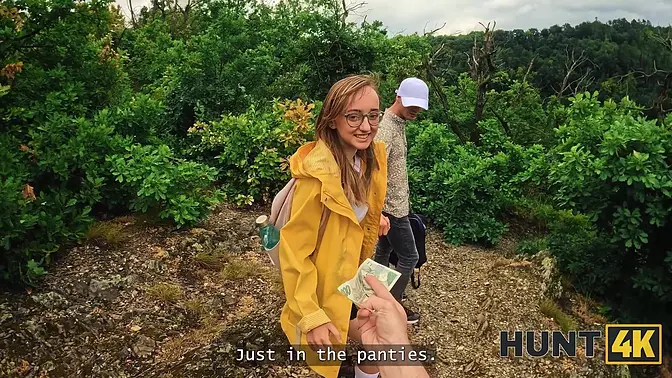 HUNT4K  She sucked a dick and kissed her BF after