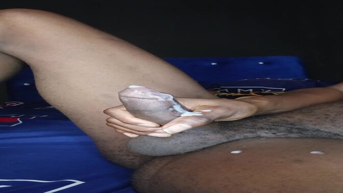 I keep Stroking My Big black Dick Til I Cum