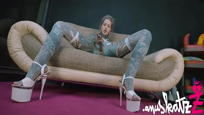 Inked Alternative Girl Gets Ass Fucked and Uses Sex Toy