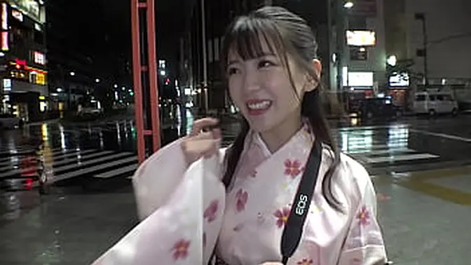 Innocent college girl Aina seduces tourists in Asakusa