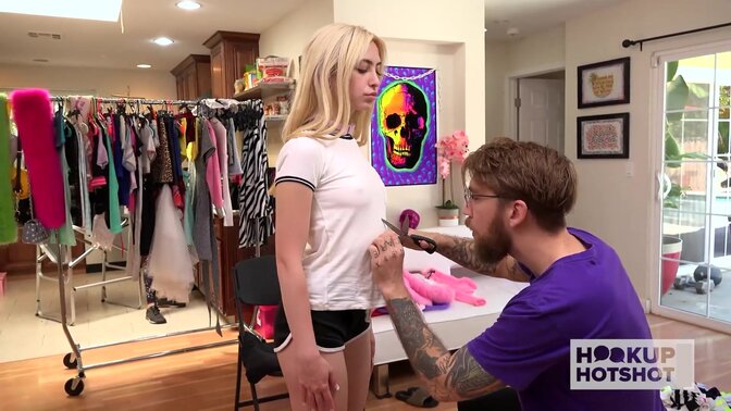 Innocent cutie pie Jane Wilde wants more of Bryan Gozzling's rough sex - BTS