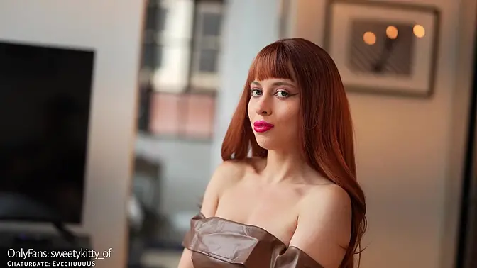 Innocent-looking girl next door gives a deepthroat blowjob