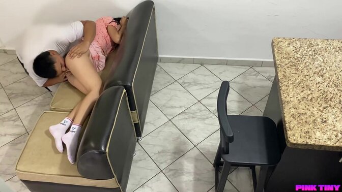 Innocent teen gets naughty with step uncle in homemade massage trick