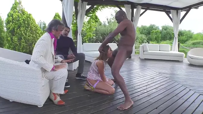 Italian MILF falls for black actor in steamy movie scene